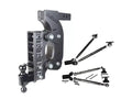 GEN-Y Hitch 2.5" Receiver 18" Drop 2.4K Tw 21K Hitch with Dual-Ball, Pintle Lock, Stab Kit - GH-1525