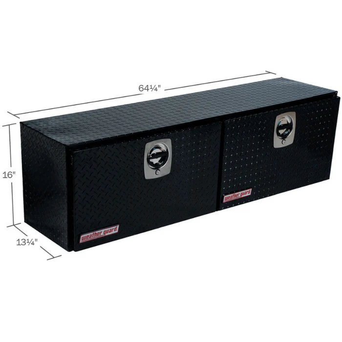 641/4 X 16 X 13IN ALUMINUM HISIDE BOX TOOL 7.9 CU FT GLOSS BLACK FINISH