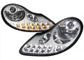 PROJECTOR HEADLIGHTS- CHROME WITH L