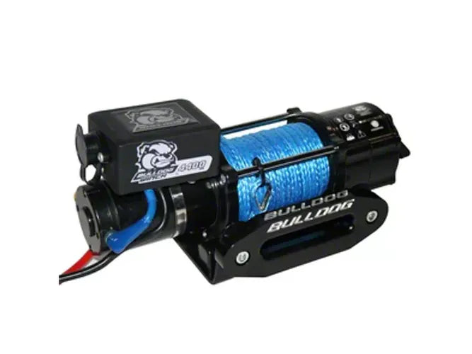 ~(30 lbs. 22X11X8)~ 4400lb Trailer/Utility Winch 50 ft Syn Rope Hawse Fairlead Mnt Plate