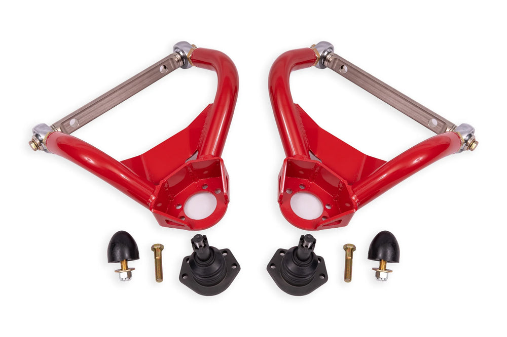 BMR 64-72 GM A-Body Adjustable Upper A-Arms Standard Ball Joint - Red