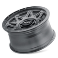 ~(38 lbs. 20X20X10)~ THEORY (9305) MATTE GUNMETAL W/ MATTE BLACK LIP 18X9 6-139.7 0mm 106mm