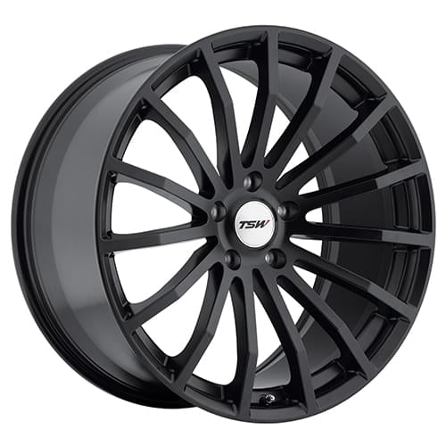 ~(25 lbs. 19X19X10)~ TSW MALLORY 17x8.0 5/100 ET35 CB72.1 MATTE BLACK