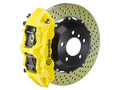 Brembo 05-14 Mustang GT Excl non-ABS Equipped Fr GT BBK 6Pist Cast 380x32 2pc Rtr Drill-Yellow