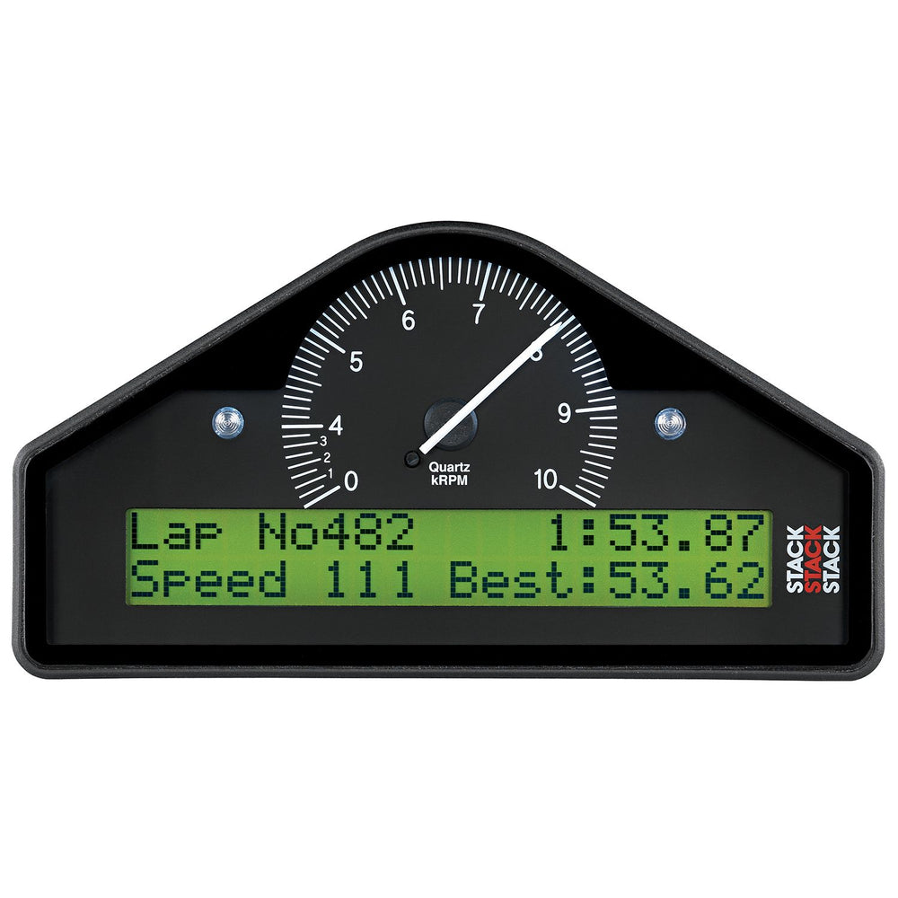 RACE DISPLAY PRECONFIGURED BLACK 0410K RPM (BAR DEG. C KM/H)