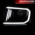 PROJECTOR HEADLIGHT - GLOSSY BLACK HOUSING - CLEAR LENS