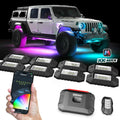 XK Glow RGBW 12pc Addressable LED Rock Light Kit