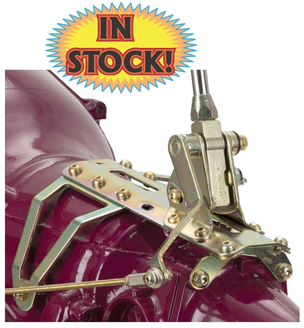 CASE MOUNT SHIFTER GM 700R4 TRANS W/CHROME 16IN BENCH BEND LEVER & MUSHROOM KNO