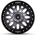 OUTLAW Cast Beadlock Wheel 5 LUG 17x9 5x5 (5x127) -12mm Offset 4.5 Backspace