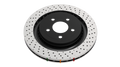 DBA 96-08 Mitsubishi EVO V-IX Rear Crossdrilled/Dimpled 4000 Series WAVE Disc