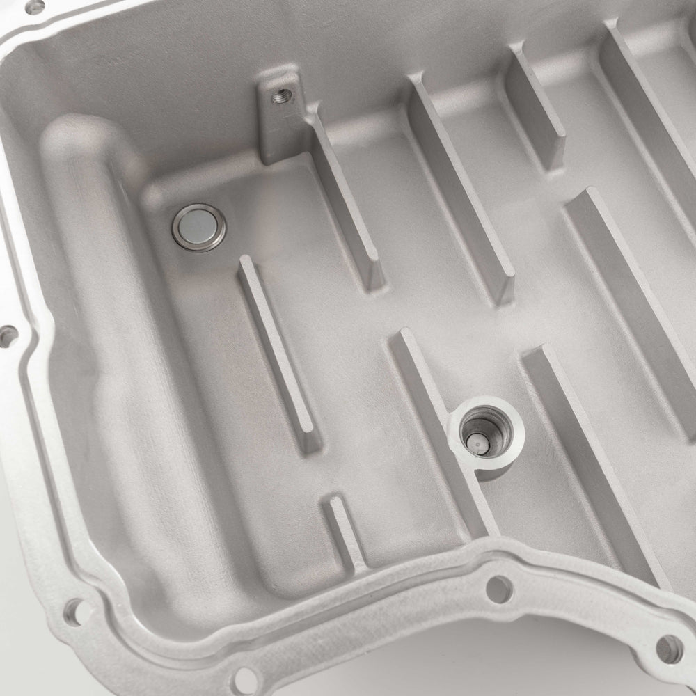 1119 F250/F350/F450 6.7L TRANSMISSION PAN 6R140 BRUSHED