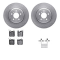 R1 Concepts Brake Rotor- Blank with Ceramic Pads Hdw Fits BMW 230i