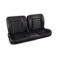 4759 CHEVY/GMC TRUCK BROTHERS TRUCKS SPLITBENCH SEAT SPORT BLACK W/ RED STIT