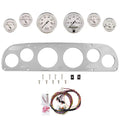 AutoMeter Old Tyme White 57-60 Ford Truck Billet Panel/Gauge Kit - 3-1/8in. (x2) & 2-1/16in. (x4)