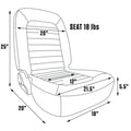 CLASSIC LOW BACK RECLINER LEFT BLACK LEATHER