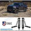 2022-2025 Toyota Tundra 1.25-3.25 Inch Lift 2023-2025 Sequoia 3-4.25 Inch Lift V.S. 3.0 Series Front Coilover Kit Remote Reservoir W CDEV Pair Icon Vehicle Dynamics