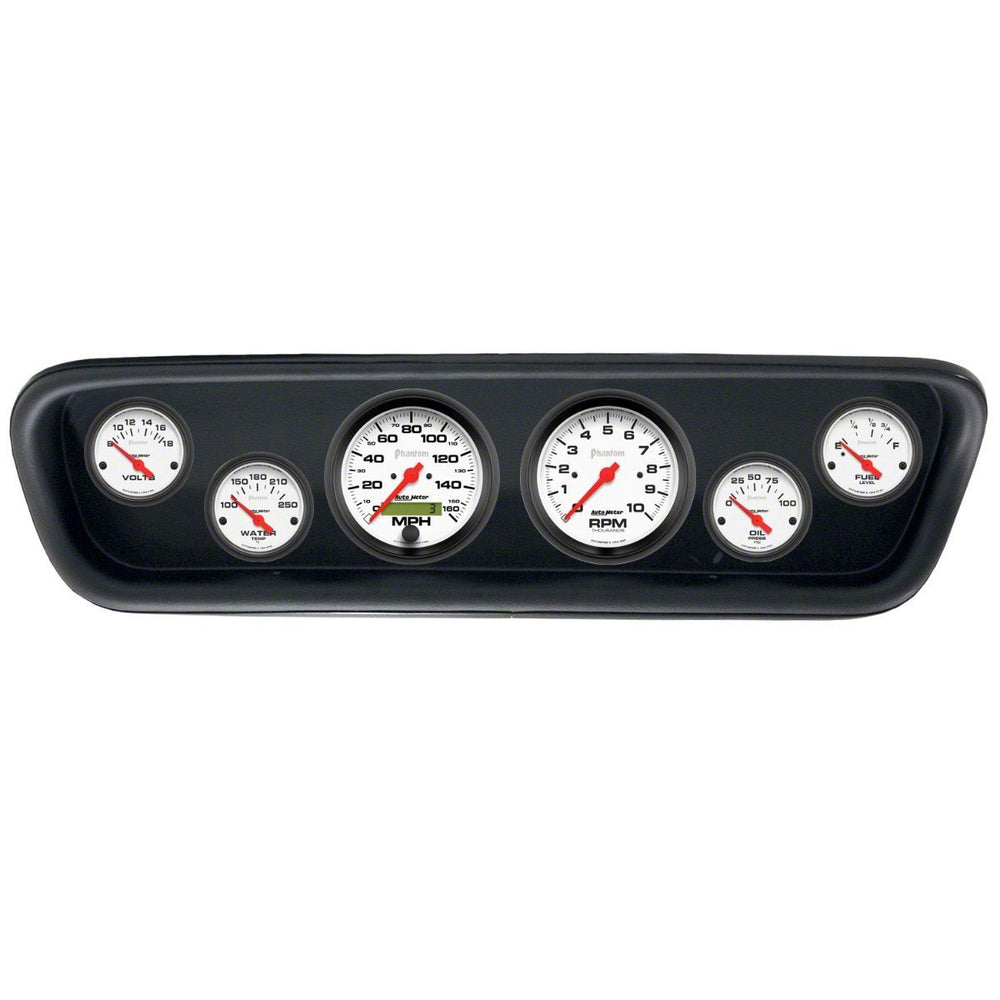 DIRECT FIT DASH KIT (3 3 8in X2 2 1 16in X4) FORD MUSTANG 64-65 PHANTOM