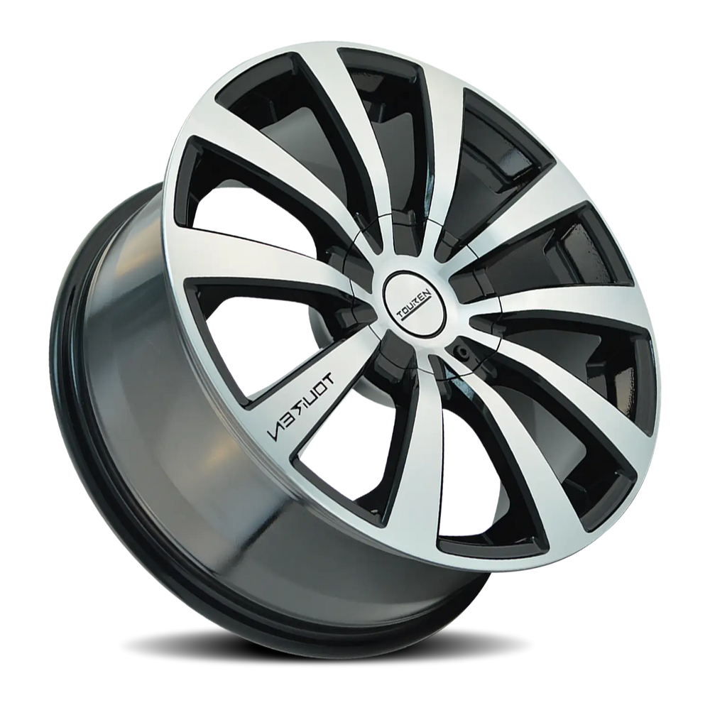 ~(36 lbs. 20X20X9)~ TR3 (3130) BLACK/MACHINED FACE/MACHINED LIP 18X8 5-112/5-120 40MM 72.62MM