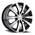 ~(36 lbs. 20X20X9)~ TR3 (3130) BLACK/MACHINED FACE/MACHINED LIP 18X8 5-112/5-120 40MM 72.62MM