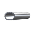 OVAL TUBE, W/TREAD 1X1-1/2 ALUMINU