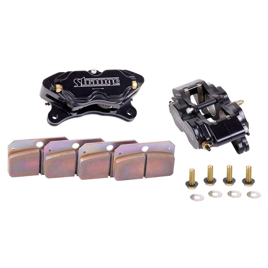 Strange 4-Piston Caliper Kit w/Hard Pads/Pr.
