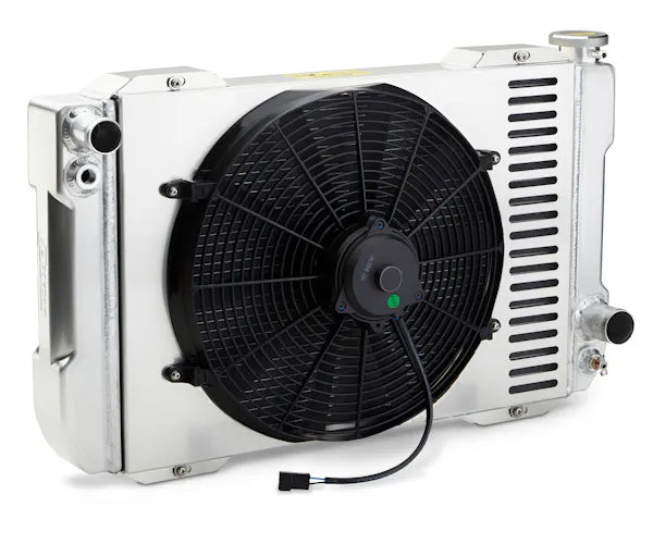123 SERIES RADIATOR SYSTEM UNIVERSAL GM 26IN CORE SHROUD & FAN MANUAL TRANSMIS