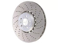 SHW 2020+ BMW X3 M 3.0L Right Front Cross-Drilled Lightweight Brake Rotor (34118054826)
