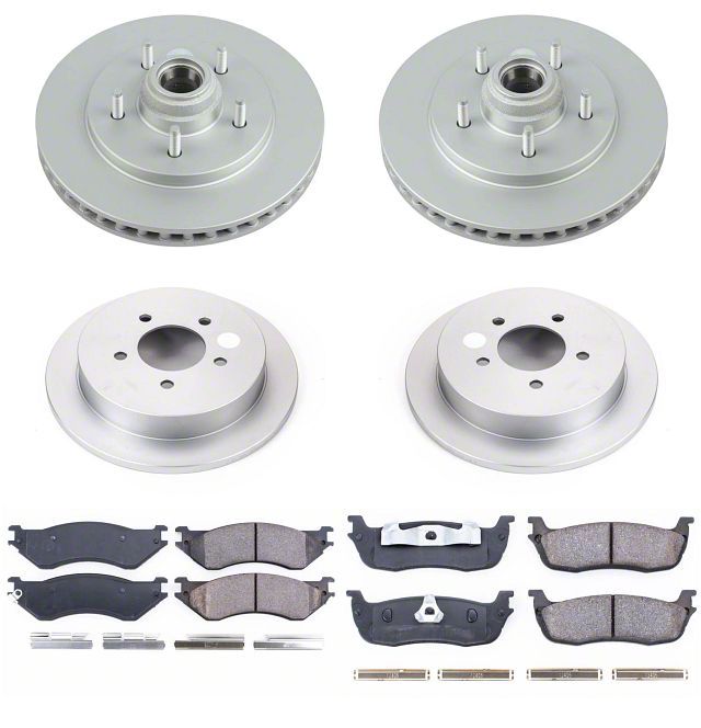 Power Stop 99-00 Ford F-150 Front & Rear Z17 Evolution Geomet Coated Brake Kit