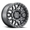 Aluminum Wheels 16x8 Krank 953B Satin Black 0 Offset 6 on 139.7 Bolt Pattern 106.1 Bore Raceline