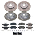 Power Stop 19-22 Subaru Forester Front and Rear Semi-Coated Rotor Kit