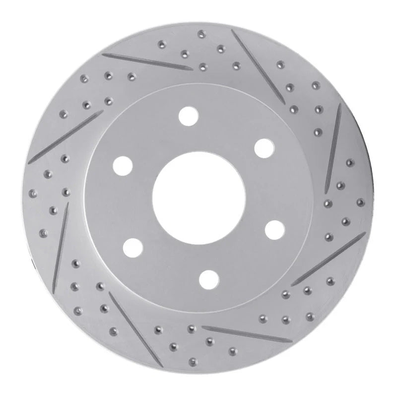 R1 22-25 Lexus Gx550 Rear Right Drilled & Slotted Geoperformance Rotor