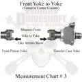 CJ Front 1310 Slip Style Greaseable U-Joint Driveshaft NEED MEASUREMENTS