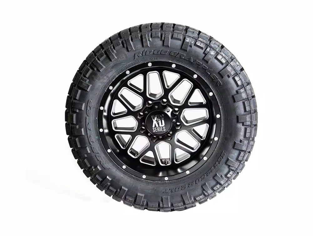GRENADE 20X9 8X6.5 18MM SATIN BLACK MILLED