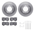 R1 Concepts E- Line Series Brake Rotor with Ceramic Brake Pads Hdw Fits Lexus LX570