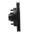 R1 94-02 Chevrolet C2500 Front Left Drilled & Slotted Black Brake Rotor