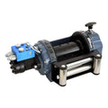 SI 10000 HYDRAULIC WINCH 10000 LBS NARROW DRUM MAN FREESPOOL 2STAGE PLANE