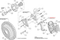 Wilwood Narrow Superlite 6R Front Hub & 1PC Rtr Kit 12.88in Drilled 62-72 CDP B & E Body-Drum