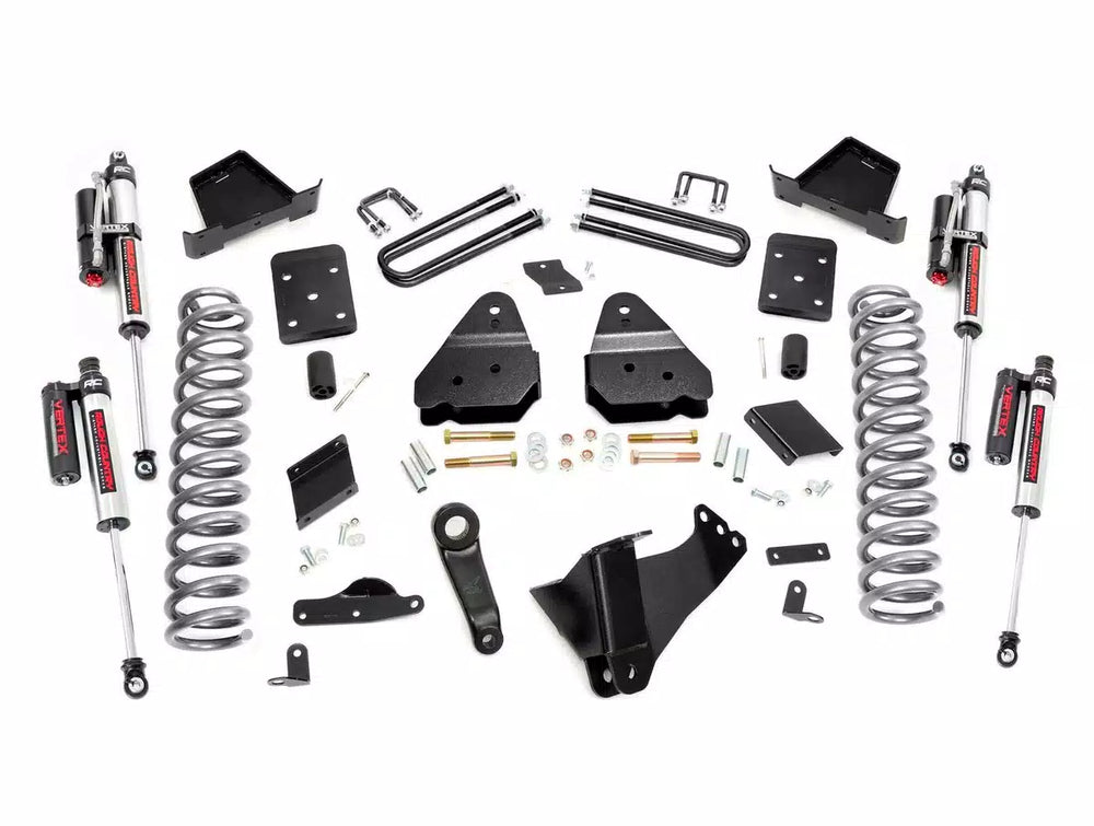 2x 690005 2x 690004 1x 1563BOX4 1x 1567BOX1 1x 9297 4.5 Inch Lift Kit No OVLD Vertex Ford Super Duty 4WD (15-16)