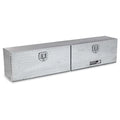 65 X 16 X 13 HIGH SIDE TOOL BOX W/DIAMOND PLATE DOOR SMOOTH ALUM BASE