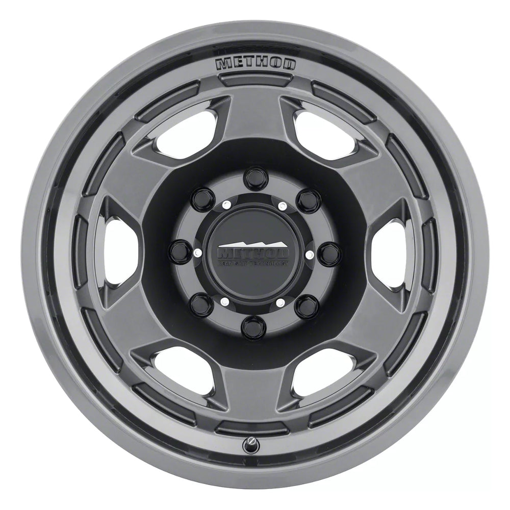 MR708 Bead Grip 17x8.5 0mm Offset 8x170 130.81mm Centerbore Gloss Titanium