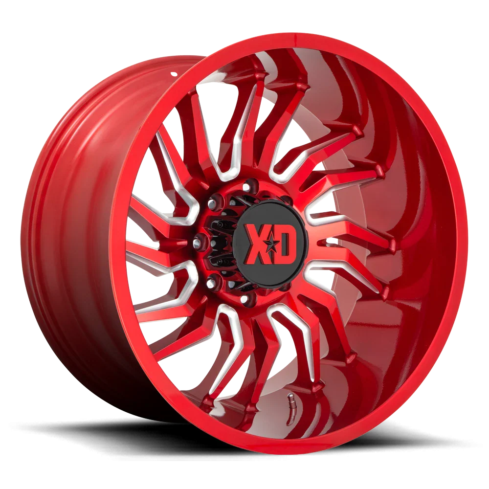 TENSION 22x12 8x170.00 CANDY RED MILLED (44 mm)