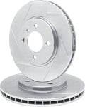 R1 Concepts Brake Rotor- Slotted - Silver Fits Renault Fuego