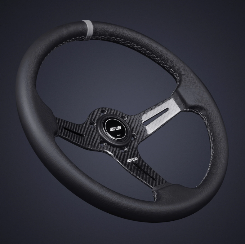 Carbon fiber leather race wheel - GRAY