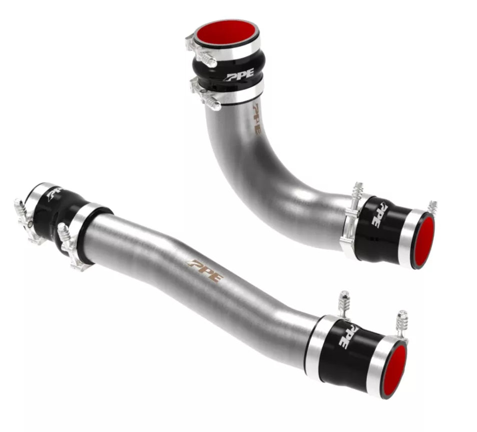 PPE Intercooler Charge Pipe Kit - RAM 6.7L Cummins 2010-2012 - Brushed 215021610