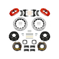 Wilwood 88-98 Chevy Silverado Superlite 4R 12.88x1.10in Drill/Slot Rear Drum to Disc Conv. - Red