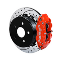 Wilwood 88-98 Chevy Silverado Superlite 4R 12.88x1.10in Drill/Slot Rear Drum to Disc Conv. - Red