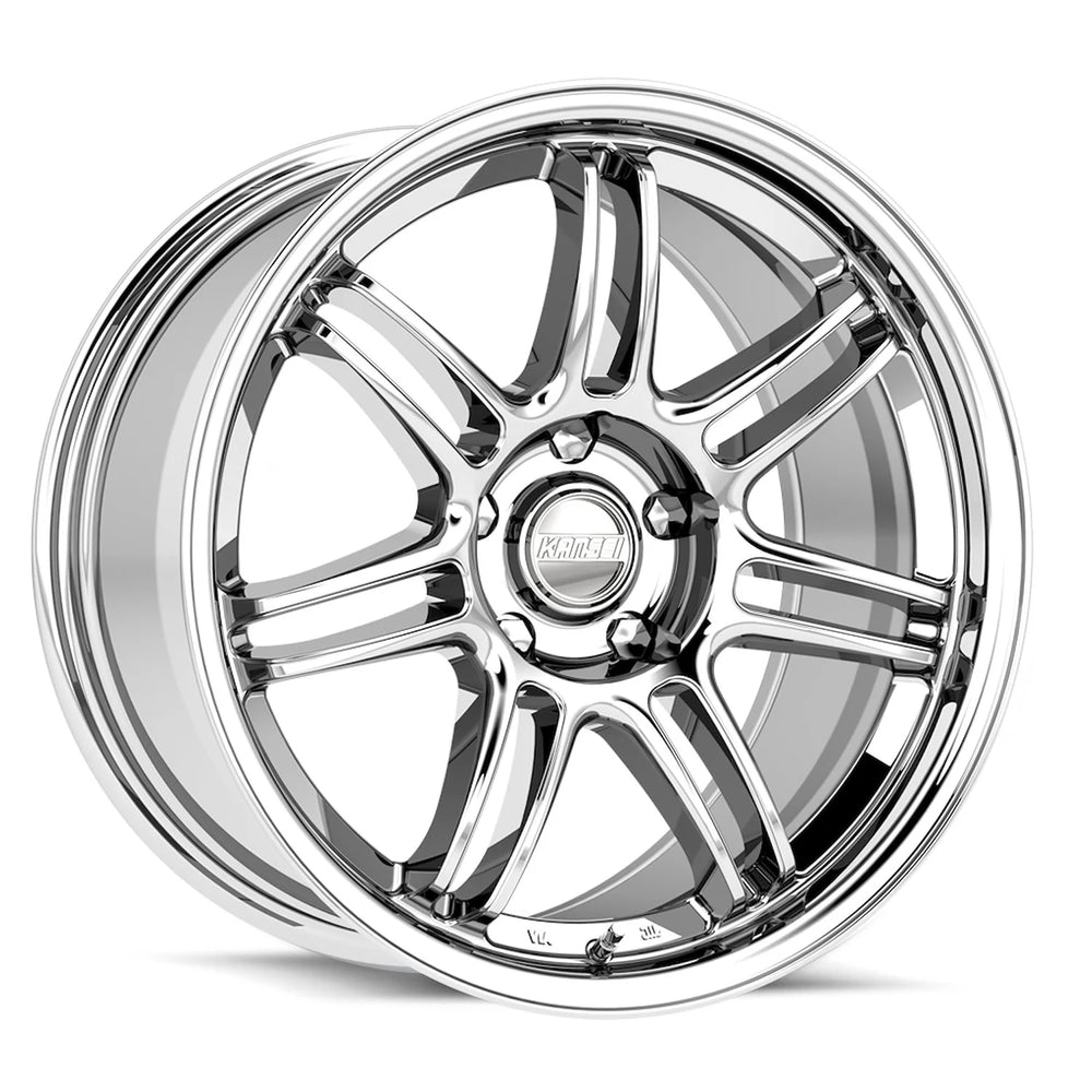 Kansei K17X Seven 18x9.5in / 5x114.3 BP / 35mm Offset / 73.1mm Bore - Chrome