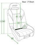 PRP GT/S.E. Rear Suspension Seat- Black/Grey
