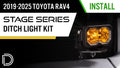 Diode Dynamics 19-25 Toyota RAV4 SS3 LED Ditch Light Kit - Pro Yellow Combo