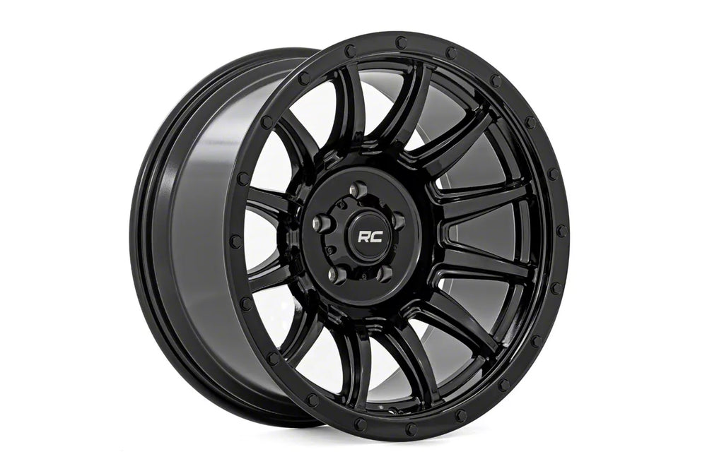 Rough Country 90 Series Wheel One-Piece Gloss Black 20x9 6x5.5 0mm